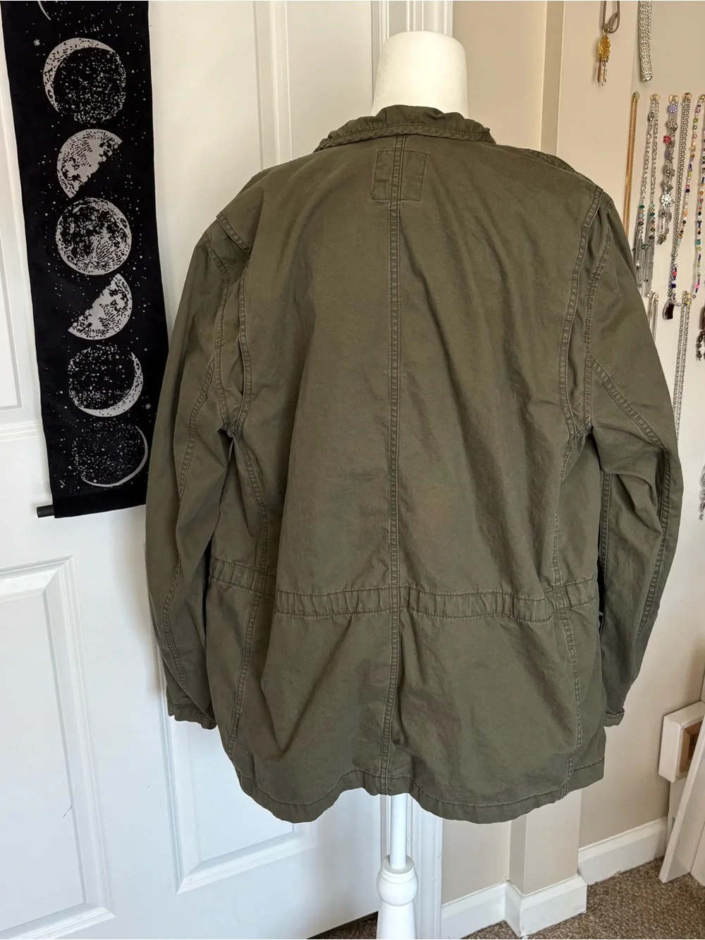 GAP Olive Green Military Field Jacket with Hood
